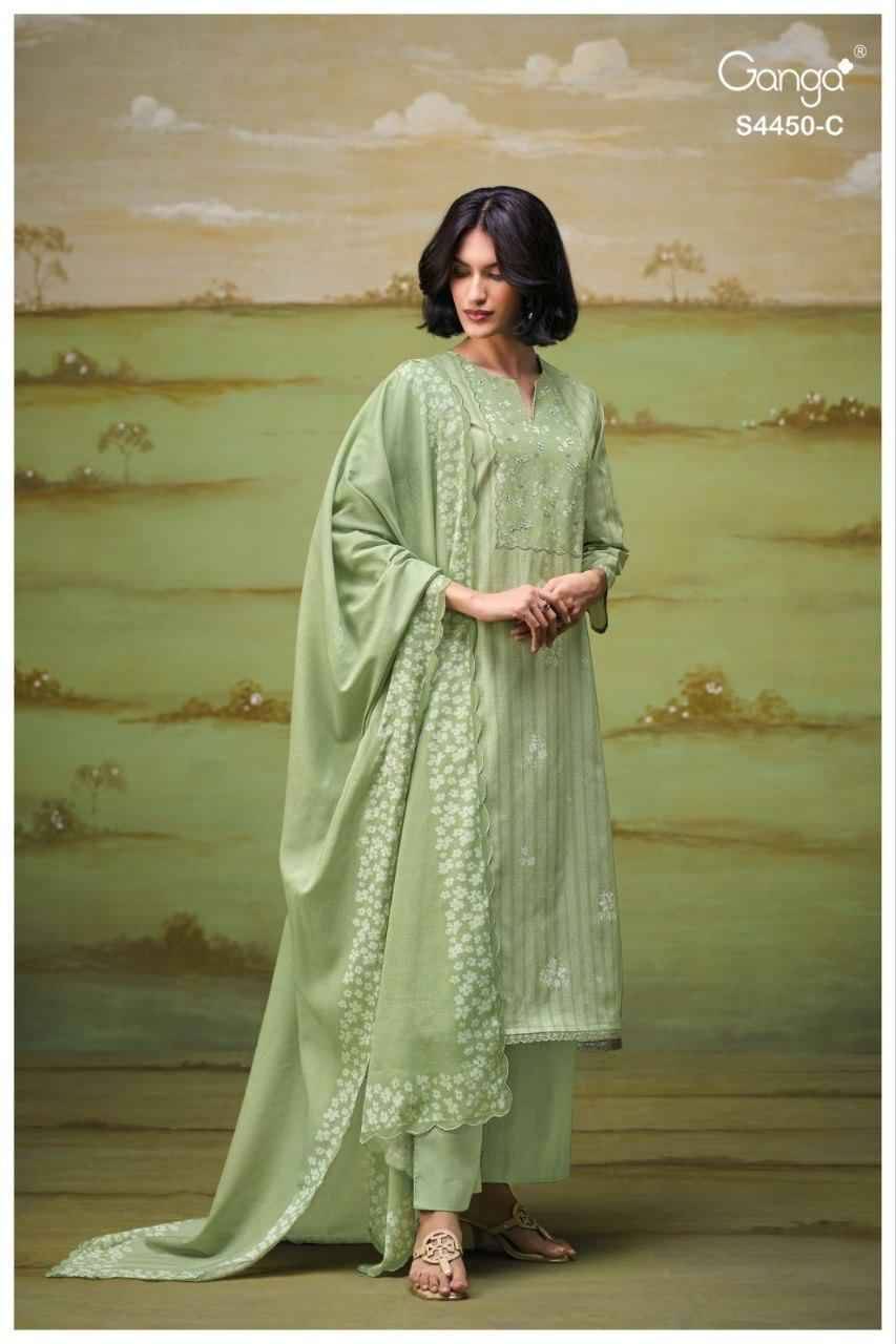 HESIKA 4450 By Ganga Fashion Beautiful Festive Suits Stylish Colorful Fancy Casual Wear & Ethnic Wear PREMIUM COTTON Print Dresses At Wholesale Price